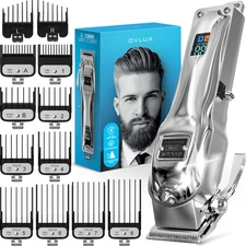 OVLUX Hair Clippers for Men - Professional Cordless Rechargeable Clippers for Ha
