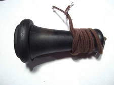 Antique Telephone Replacement Receiver Black w/ Brown Cordage