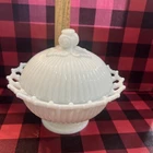 Vintage Westmoreland Milk Glass Footed Candy Dish