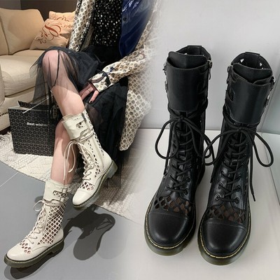 cut out combat boots