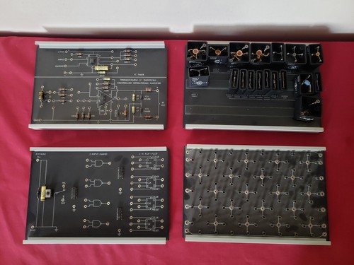 VINTAGE LAB VOLT ELECTRONIC EXPERIMENT COMPONENT TRAINING BOARDS CASE 1977 - Picture 8 of 10