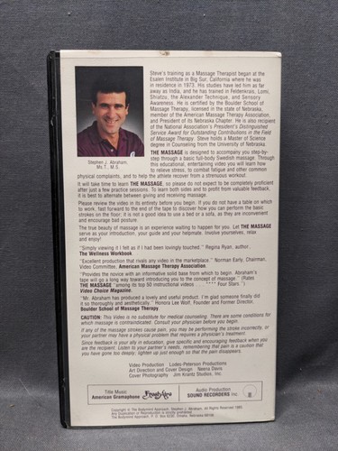 The Massage Instruction For beginners VHS - Picture 2 of 3