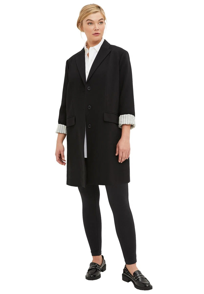 Plus size shop boyfriend coat