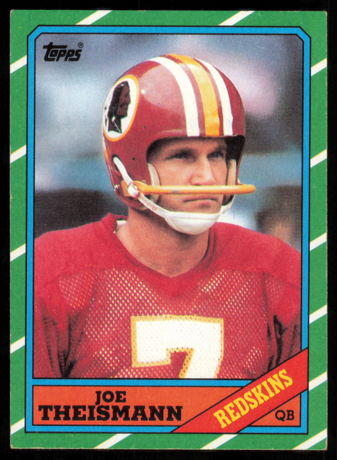 1986 Topps Football #171 Joe Theismann Washington Redskins