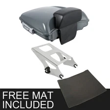 Razor Trunk Pad 2 Up Mount Rack Fit For Harley Touring Road King Glide 2014-2025