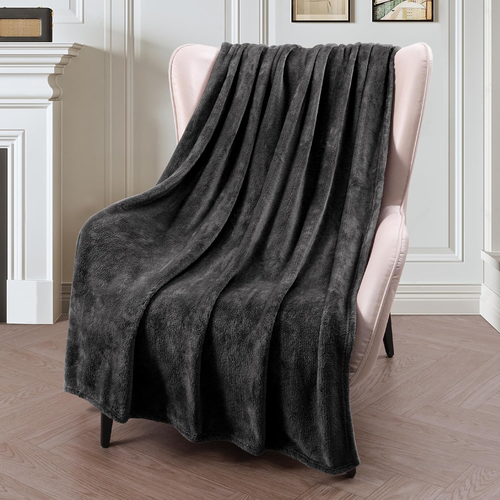 Exclusivo Mezcla Extra Large Fleece Throw Blanket for Couch, Sofa, 300GSM Super - Picture 4 of 12
