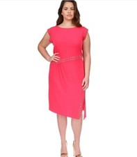 Michael Kors Plus Size Astor Studded Side-Slit Midi Dress Size 0X