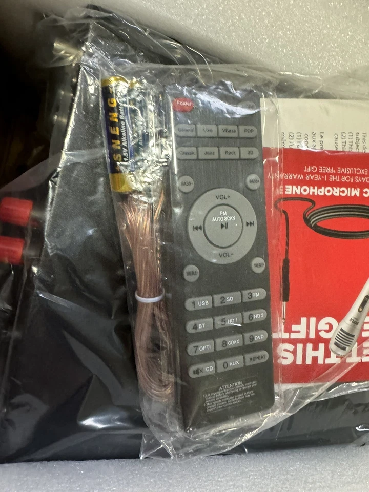 Pyle PDA69BU Bluetooth MP3 USB/SD/AUX FM Radio Stereo Amplifier Audio Receiver - Image 4 of 4