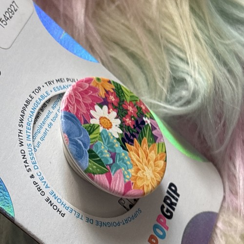PopSockets Phone Grip Stand Allover Floral POPGRIP Swap Top Phone Grip Stand - Picture 5 of 5