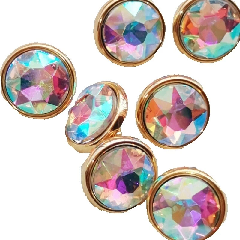 Botones de Costura Multicolor Cristal