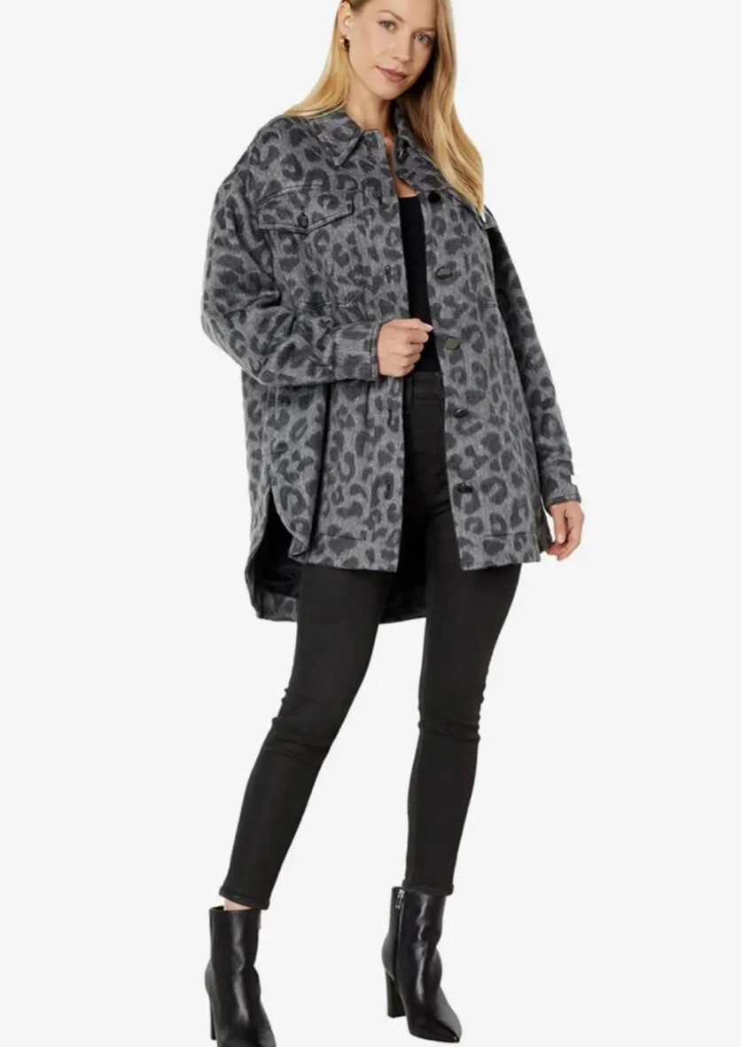 Ted Baker Jacket Shacket Ebrill Oversized Animal … - image 4