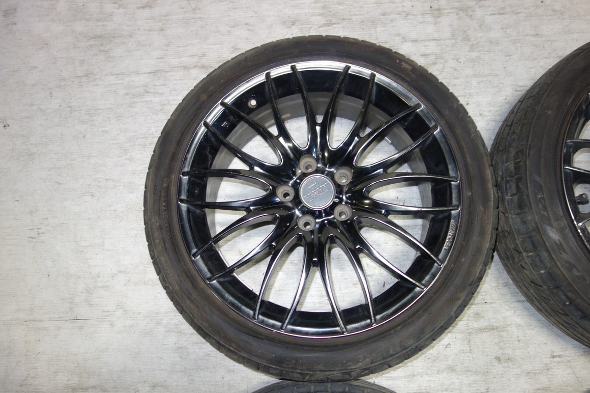 JDM WORK STEEZ WHEELS RIMS TIRES 5X114.3 18X7.5 +55 OFFSET