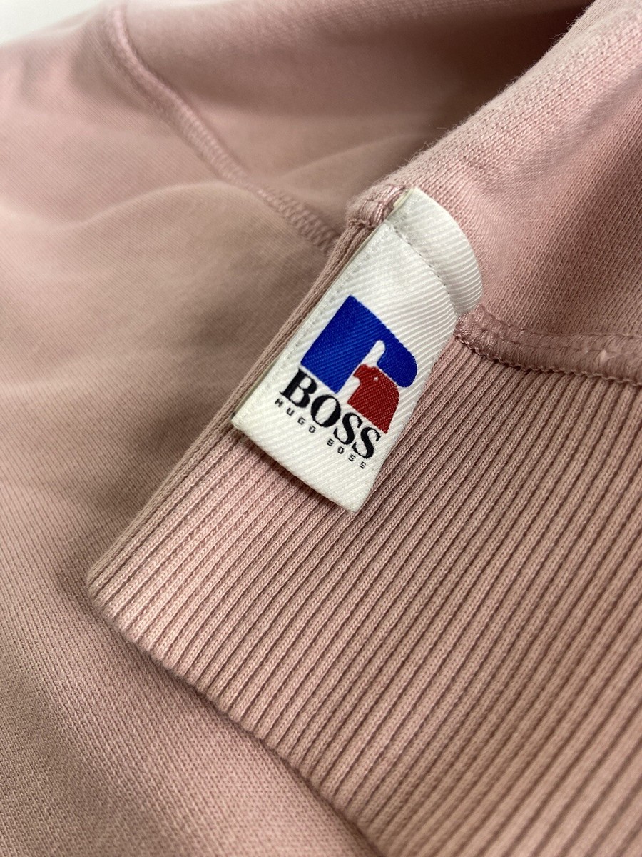 Hugo Boss x Russell Athletic Pink Salmon Pullover Sweatshirt Hugo Boss x Russell Athletic Pink Salmon Pullover Sweatshirt