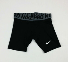 New Nike Pro Training Compression DRI-FIT Short Boy's Medium Black AQ9593-010