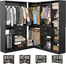 Freestanding Closet System, Reversible Wardrobe, Walk-in Closet Organizer System
