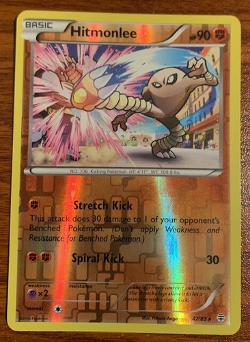 2016 Pokemon Generations Reverse Holo Hitmonlee #47/83 - gebraucht kostenloser Versand