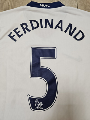 MANCHESTER UNITED 2008 2009 AWAY FERDINAND FOOTBALL SHIRT SOCCER