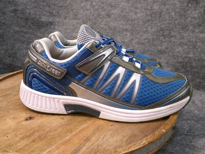 Orthofeet Biofit Sprint 674 Blue Gray Diabetic Orthotic Shoes Sneakers Size 10 D
