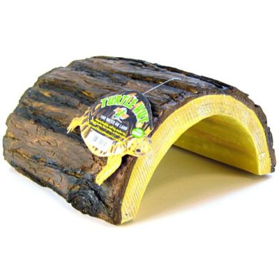 Zoo Med ceramic hideout Turtle Hut half log shelter 