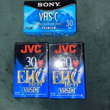 2 JVC EHG 30 1 Sony VhS-C 30 SEALED Lot