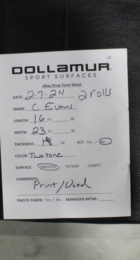 16' x 23' x 1 5/8" Dollamur FlexiRoll Wrestling Mat READ DESCRIPTION