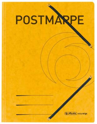 herlitz Postmappe, Colorspan-Karton, DIN A4, gelb