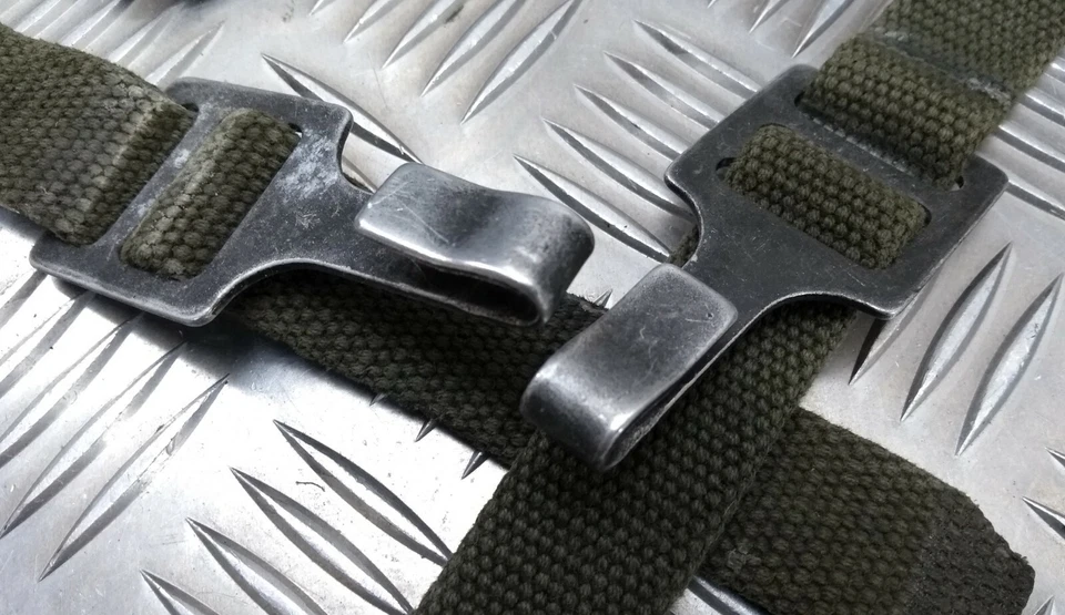 Authentique Vintage Military Distribution Vert Toile Yoke /Jarretelle/Renfort - Photo 4/4