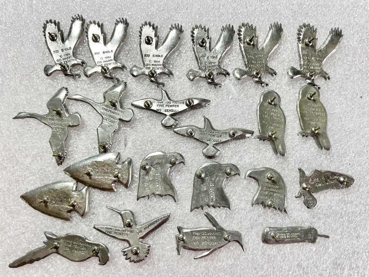22 Assorted G.G. Harris 1987-1994 Fine Pewter Pins | eBay