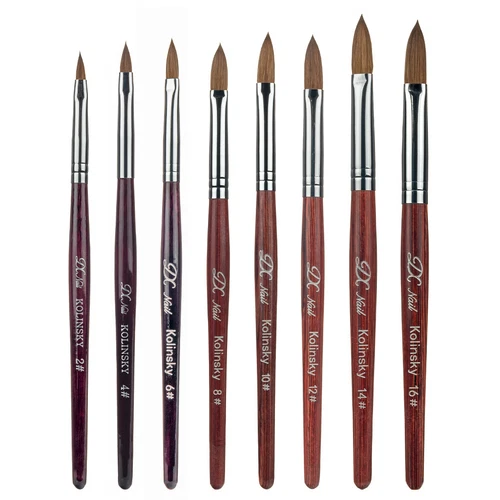 Kolinsky Sable Hair Professional Acrylic Nail Brush SIZE #2#4#6#8#10#12#14#16