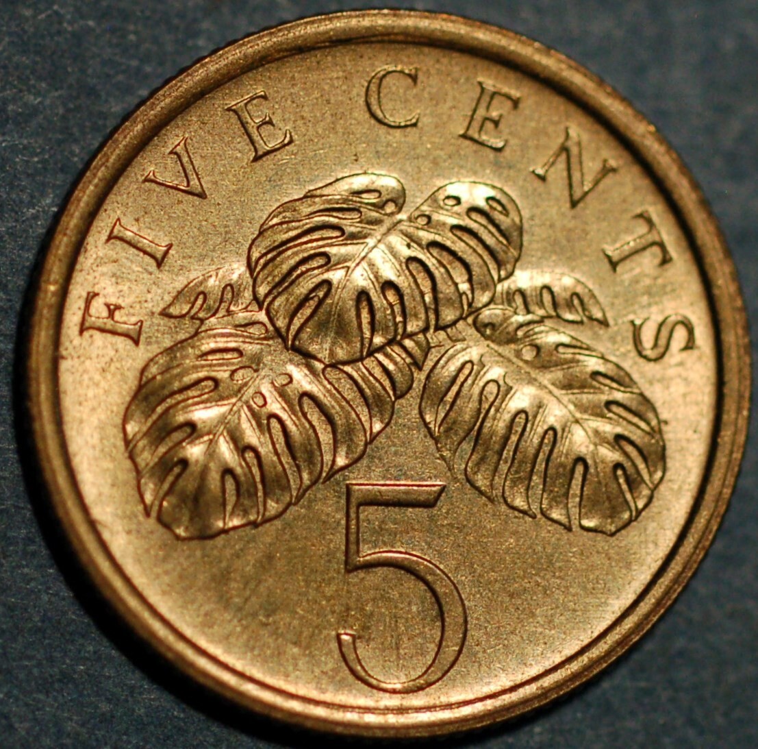 Singapore 5 Cents ribbon upwards 1986 KM# 50 | eBay