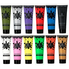 Bowitzki Face Body Paint Set Cream Makeup 60ml Water Based Face Painting Party