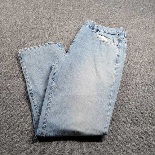 Big Mac Workwear Mens Jeans 38 X 34 Blue Light Wash Denim Straight Carpenter VNT