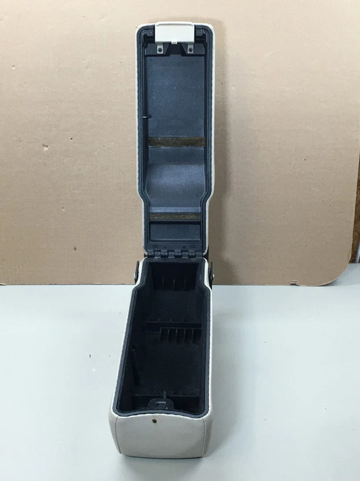 97-98 Oldsmobile Regency Center Console Armrest Arm Rest Lid Storage Leather TAN - Image 2 of 4