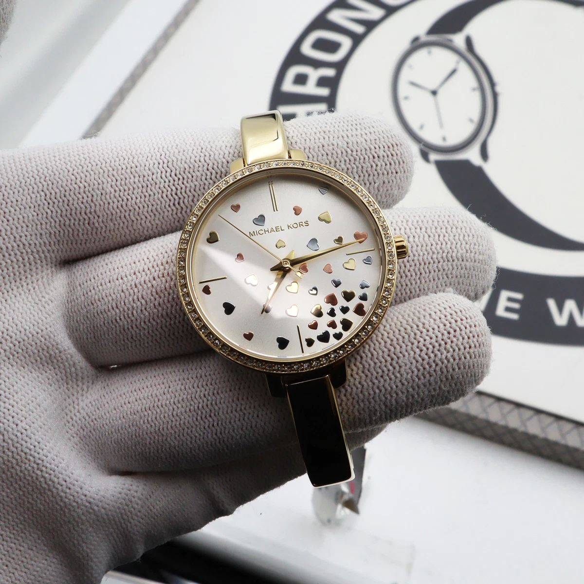Michael kors top jaryn silver watch