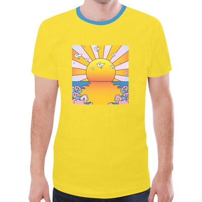 Trip LSD Blotter Art California sunrise White doves Sports Tee