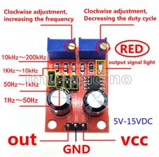 NE555 Pulse Frequency Duty Cycle Adjustable Module Wave Signal Generator