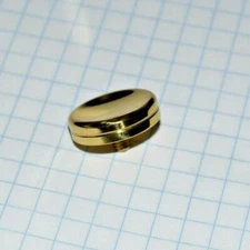 Conn & King, Tuba Finger Button, Brass No Pearl, 1 each