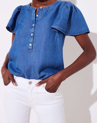 loft chambray top