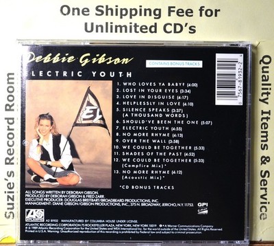 CD Debbie Gibson Electric Youth JVC Bonus Cuts LIKE NEW Teen Pop