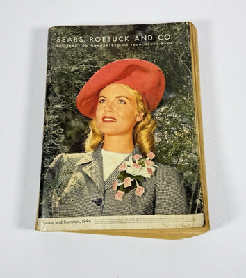 #ad 1944 Sears Roebuck and Co. Spring and Summer Catalog Chicago WW2 $29.99
