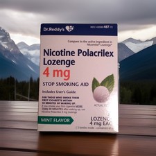 Dr. Reddy's Nicotine Lozenge 4mg Mint 72 Lozenges, Exp: 6/27