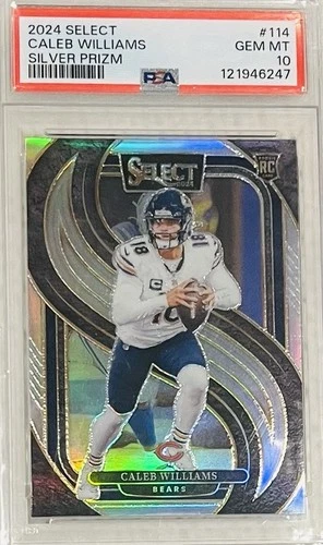 2024 Panini Select Caleb Williams Silver Prizm #114 Rookie PSA 10 Bears