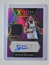 Spencer Dinwiddie 2022-23 Select X-Factor Purple MEM Auto /99 #XFS-SDW ✍️