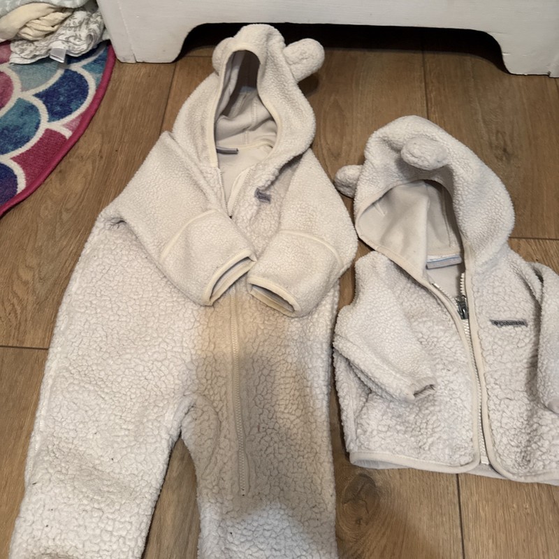 Columbia Baby Fleece Bunting White 3-6,White  Baby Snowsuit 0-3 fleece matching 