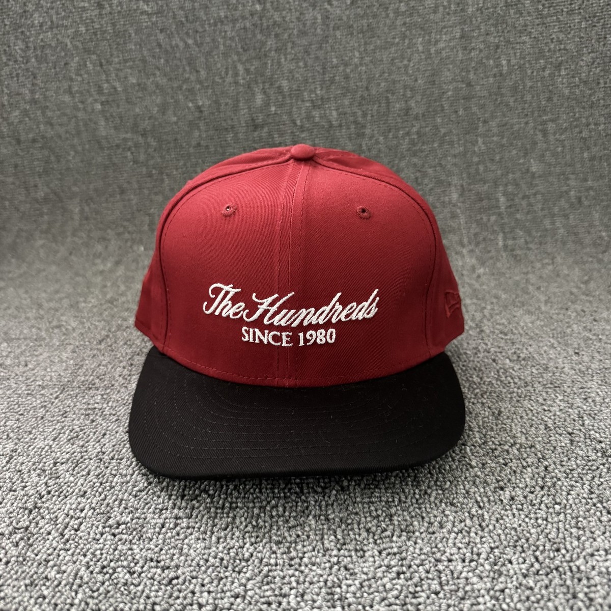 New Era The Hundreds 59FIFTY Burgundy Black Fitted Hat 7 3/8
