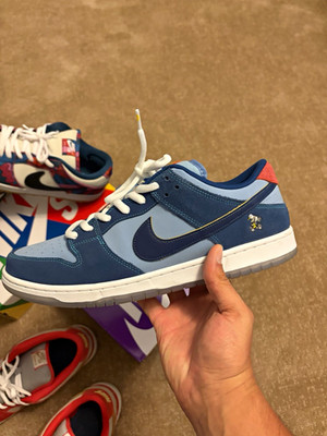 Nike SB Dunk Low Pro PRM ''Why So Sad?'' Blue Skateboarding Shoes US 13 M