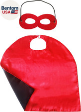 Capes and Masks for Kids Double Side Dress up Costumes Christmas Halloween Cospl