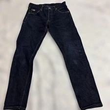 Studio D'Artisan Denim Jeans Dark Navy Yellow Stitching ship From JAPAN◎