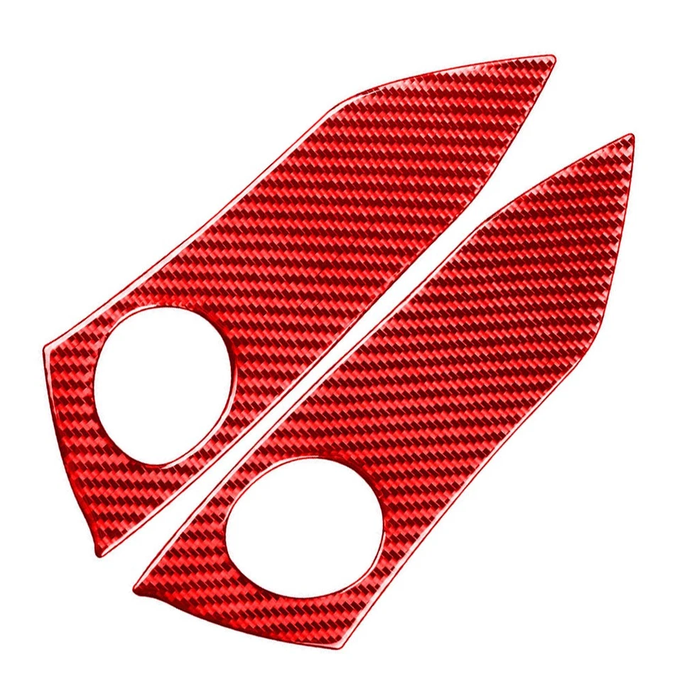 Carbon Fiber Emergency Warning Light Switch Cover Trim Fit Toyota RAV4 06-12 Red - Image 4 of 4
