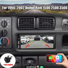 Android 15 Wireless Carplay For 1994–2002 Dodge Ram 1500 2500 3500 Car Radio FM